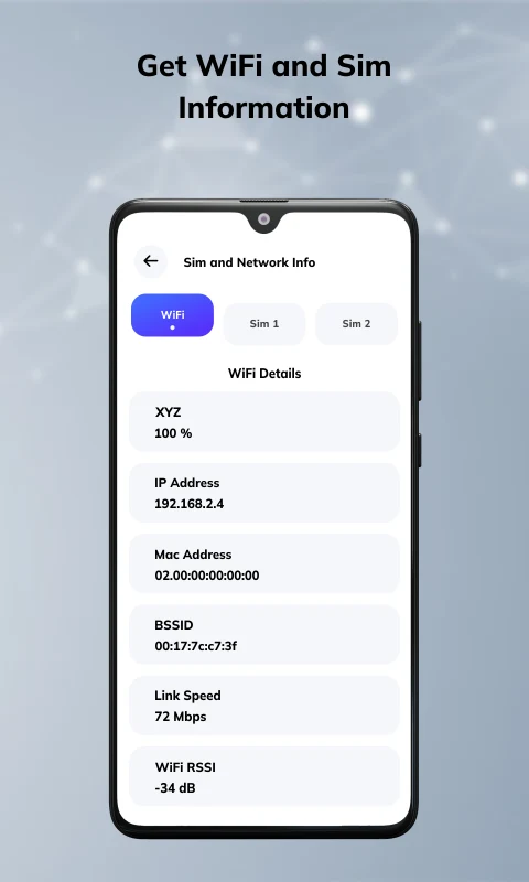 Network Tools Info & Sim Query screenshot